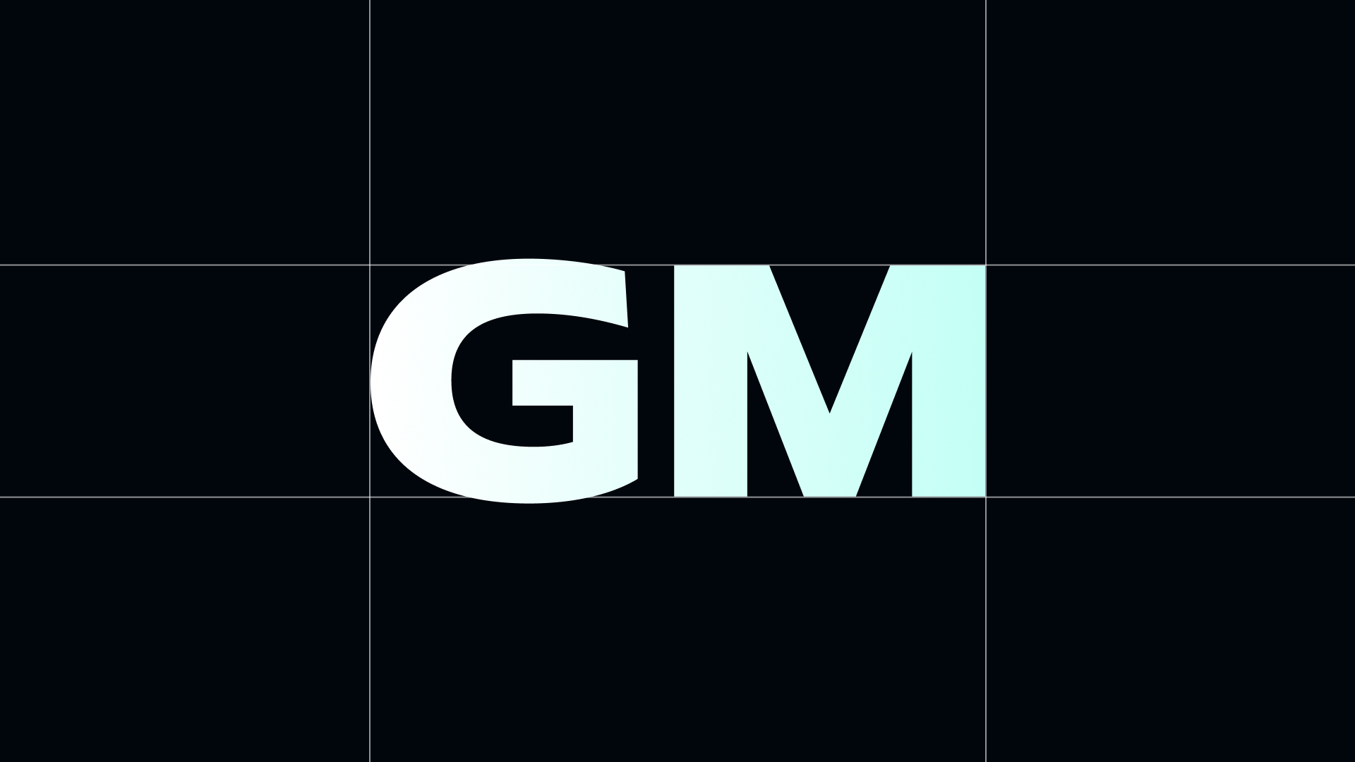 Large letters in brand typography